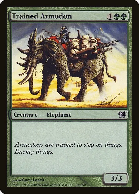 Armodon dressé, carte Magic 9ED 274★ — extension Neuvième Edition