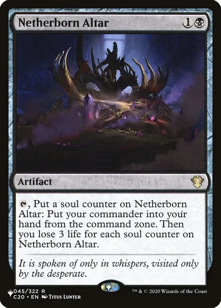 Netherborn Altar, Magic card PLST C20-45 — The List set