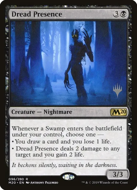 Dread Presence, Magic card PM20 96p — Core Set 2020 Promos set