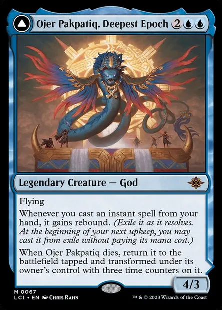Ojer Pakpatiq, Deepest Epoch // Temple of Cyclical Time, Magic card LCI 67 — The Lost Caverns of Ixalan set