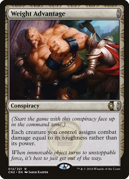 Weight Advantage, carte Magic CN2 12 — extension Conspiracy: Take the Crown