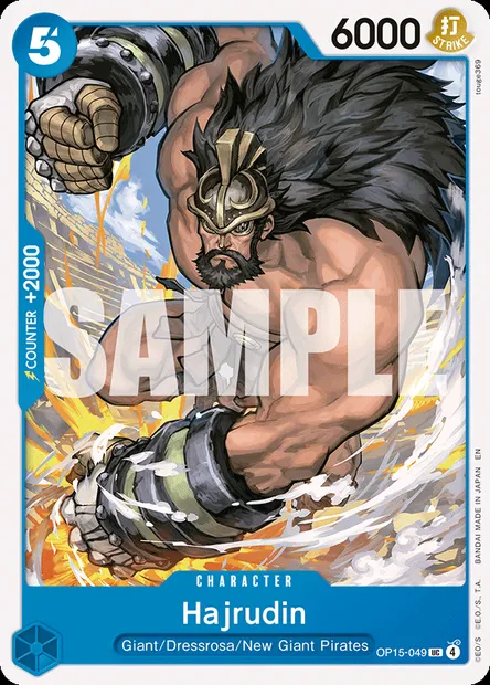 Hajrudin, One Piece card OP15-049 — ADVENTURE ON KAMI’S ISLAND set