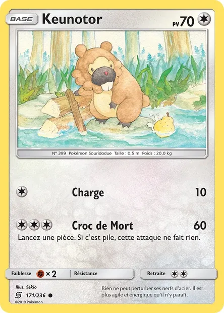 Keunotor, carte Pokémon UNM 171 — extension Harmonie des Esprits