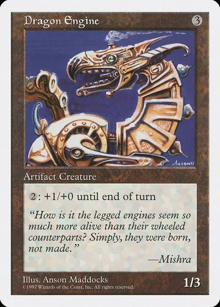 Dragon-machine, carte Magic 5ED 366 — extension Cinquième Edition
