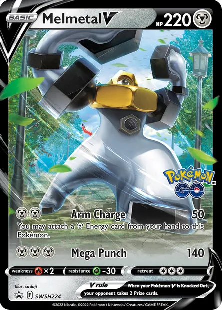Melmetal V, Pokémon card SWSH 224 — SWSH Black Star Promos set