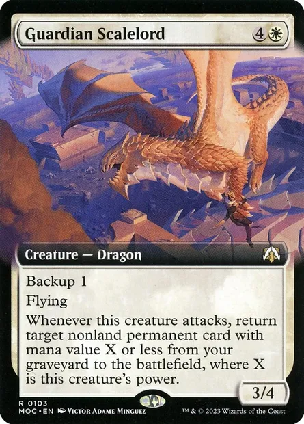 Guardian Scalelord, Magic card MOC 103 — March of the Machine Commander set