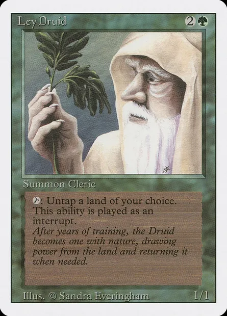 Ley Druid, Magic card 3ED 206 — Revised Edition set