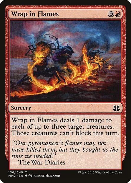 Wrap in Flames, Magic card MM2 136 — Modern Masters 2015 set