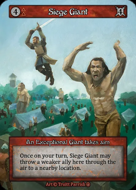 Siege Giant, carte Sorcery ATH 068 — extension Arthurian Legends