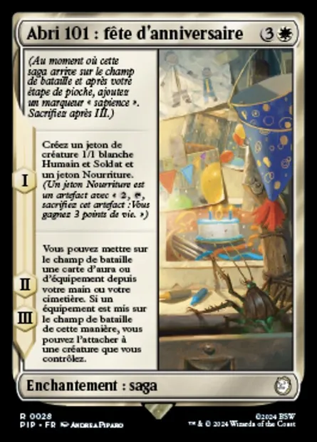 Abri 101 : fête d'anniversaire, carte Magic PIP 28 — extension Fallout