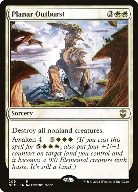 Planar Outburst, Magic card NCC 209 — New Capenna Commander set