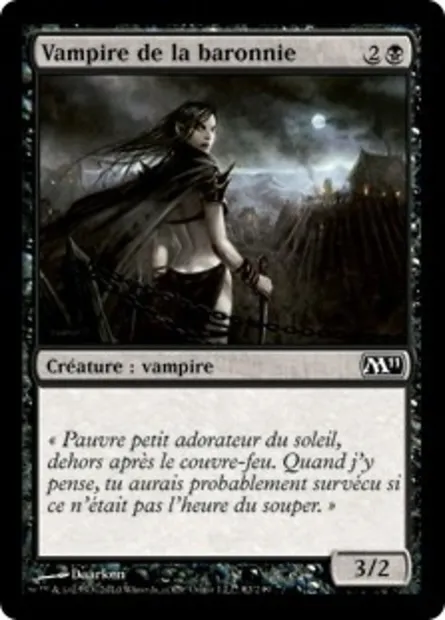 Vampire de la baronnie, carte Magic M11 82 — extension Magic 2011