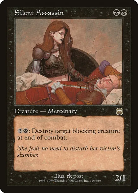 Silent Assassin, Magic card MMQ 160 — Mercadian Masques set