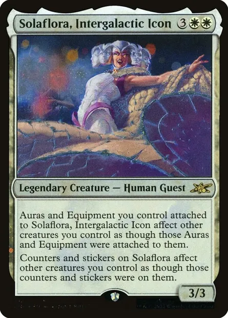Solaflora, Intergalactic Icon, carte Magic UNF 313 — extension Unfinity