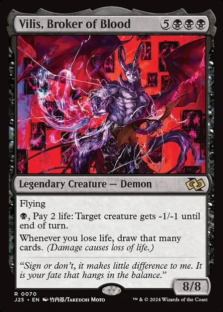 Vilis, Broker of Blood, Magic card J25 70 — Foundations Jumpstart set