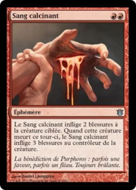 Sang calcinant, carte Magic BNG 111 — extension Créations divines
