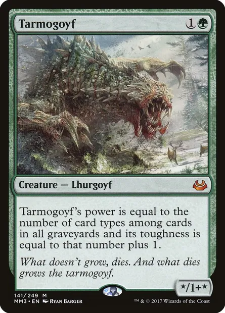 Tarmogoyf, carte Magic MM3 141 — extension Modern Masters 2017