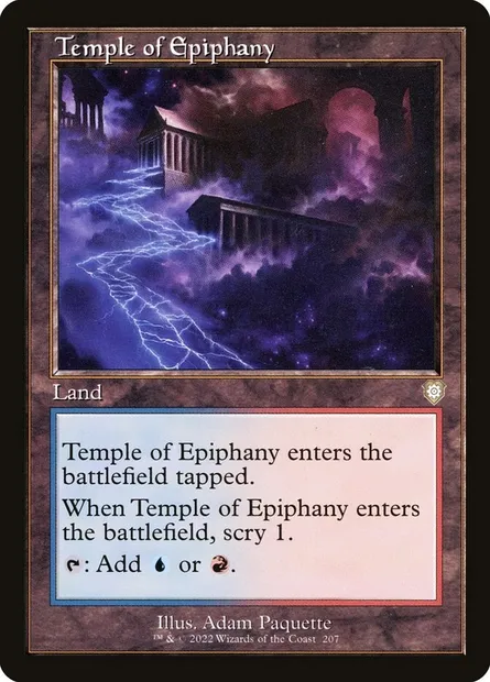 Temple of Epiphany, Magic card BRC 207 — The Brothers' War Commander set