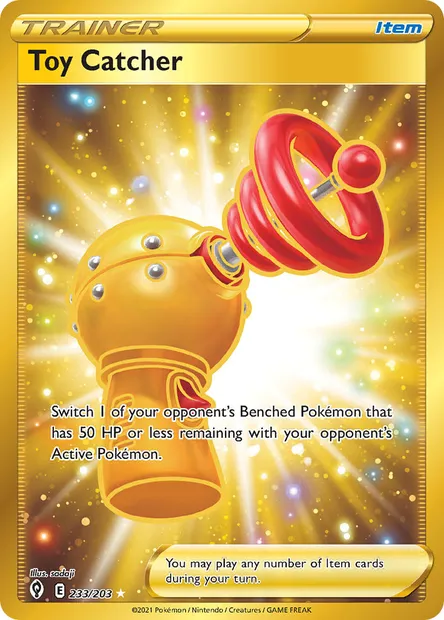 Toy Catcher, Pokémon card EVS 233 — Evolving Skies set