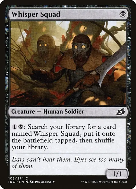 Whisper Squad, Magic card IKO 105 — Ikoria: Lair of Behemoths set