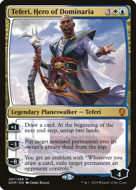 Teferi, Hero of Dominaria, Magic card DOM 207 — Dominaria set