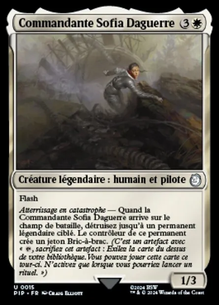 Commandante Sofia Daguerre, carte Magic PIP 15 — extension Fallout