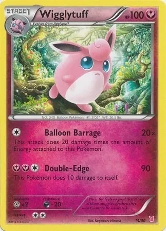 Wigglytuff, Pokémon card TK7B 014 — XY Trainer Kit: Wigglytuff set