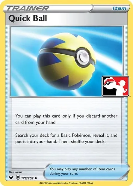 Rapide Ball, carte Pokémon PPS 179 — extension Play! Pokémon Prize Pack Series
