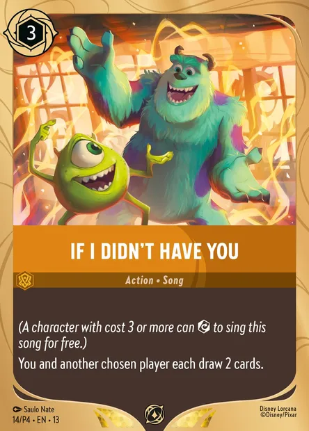 If I Didn't Have You, Disney Lorcana card P4-014 — P4 set