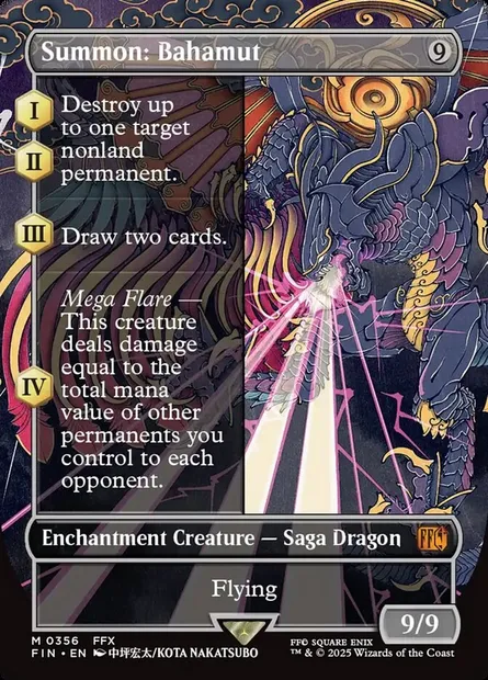 Summon: Bahamut, Magic card FIN 356 — Final Fantasy set