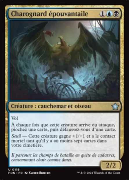 Charognard épouvantaile, carte Magic FDN 118 — extension Foundations