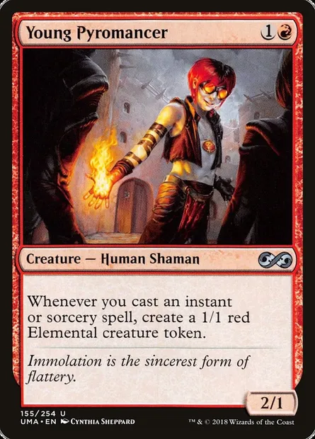 Young Pyromancer, Magic card UMA 155 — Ultimate Masters set