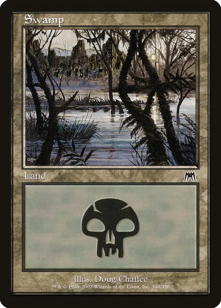 Swamp, Magic card ONS 340 — Onslaught set