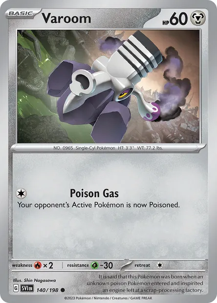 Varoom, Pokémon card SVI 140 — Scarlet & Violet set