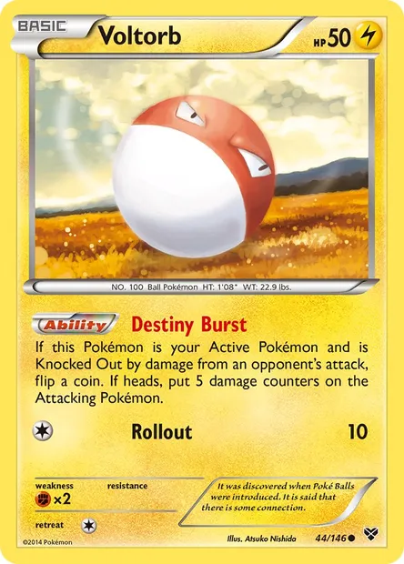 Voltorb, Pokémon card XY 44 — XY set
