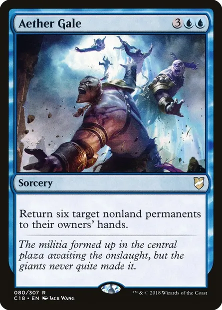 Aether Gale, Magic card C18 80 — Commander 2018 set