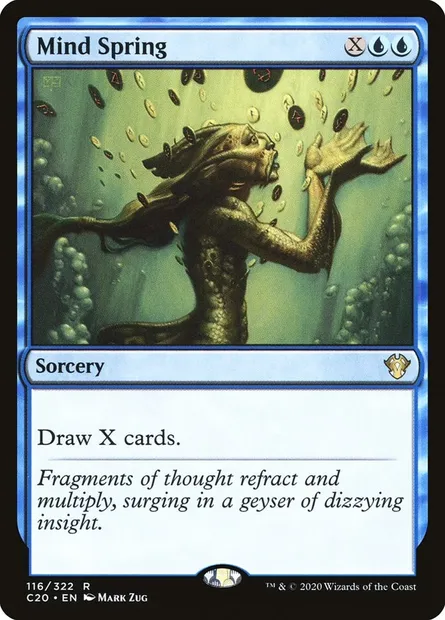 Mind Spring, Magic card C20 116 — Commander 2020 set