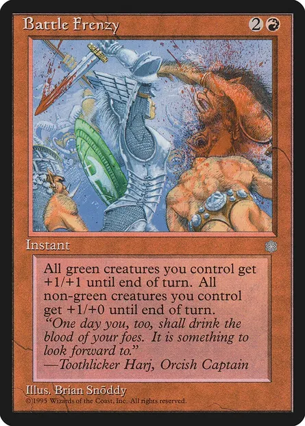 Battle Frenzy, Magic card ICE 175 — Ice Age set