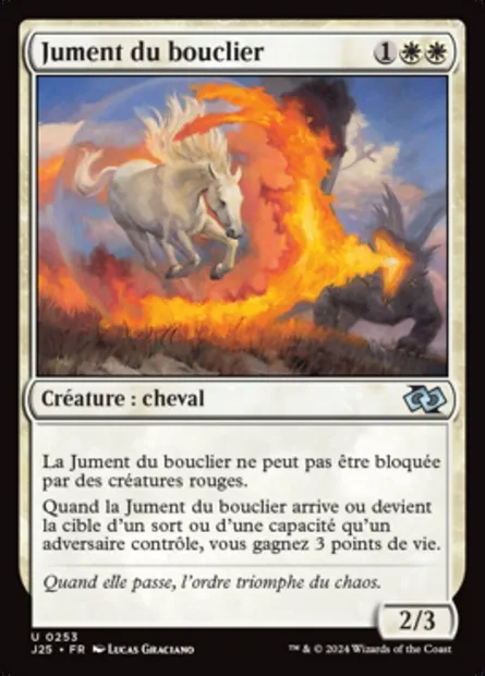 Jument du bouclier, carte Magic J25 253 — extension Foundations Jumpstart