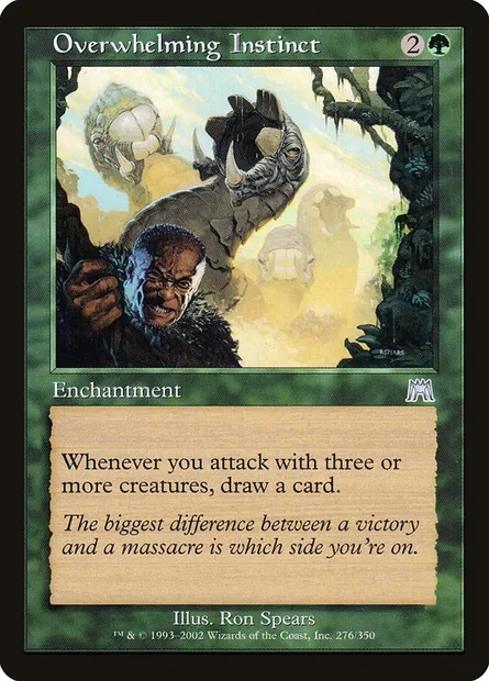 Overwhelming Instinct, Magic card ONS 276 — Onslaught set