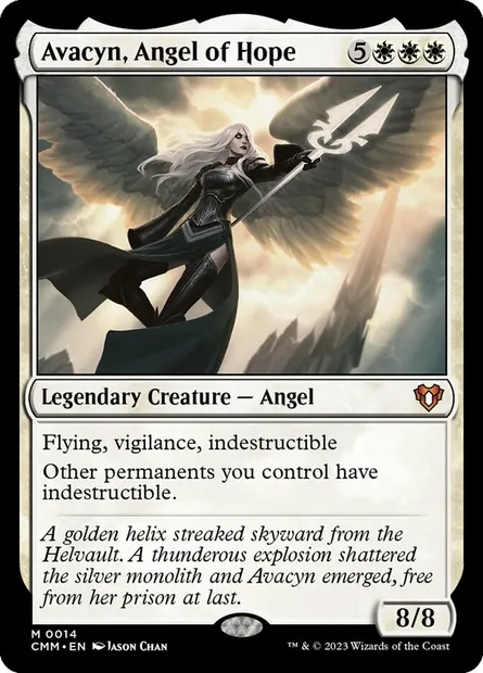 Avacyn, Angel of Hope, Magic card CMM 14 — Commander Masters set