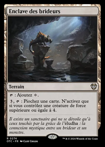 Enclave des brideurs, carte Magic OTC 274 — extension Outlaws of Thunder Junction Commander