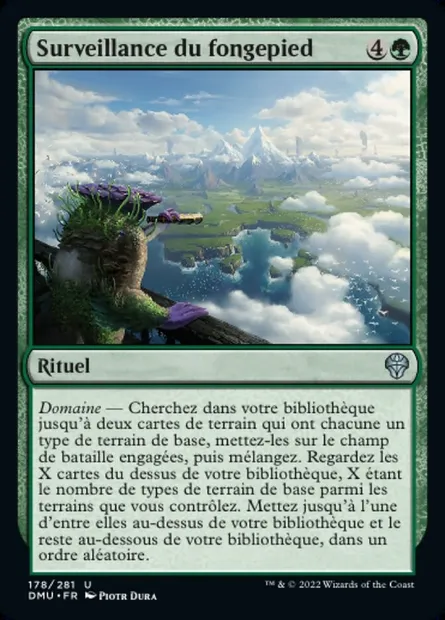 Surveillance du fongepied, carte Magic DMU 178 — extension Dominaria Uni