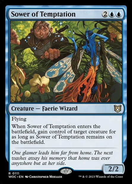 Sower of Temptation, Magic card WOC 111 — Wilds of Eldraine Commander set