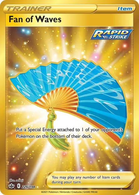 Fan of Waves, Pokémon card CRE 226 — Chilling Reign set