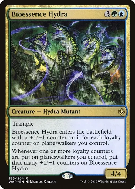 Bioessence Hydra, Magic card WAR 186 — War of the Spark set