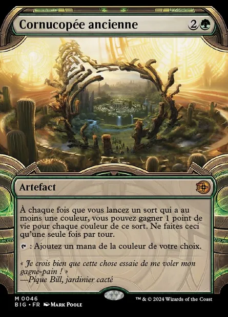 Cornucopée ancienne, carte Magic BIG 46 — extension The Big Score