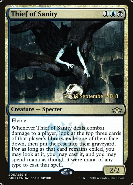 Thief of Sanity, Magic card PGRN 205s — Guilds of Ravnica Promos set