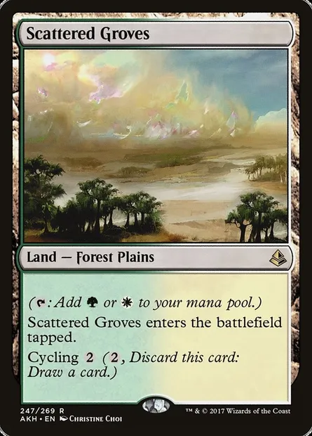 Scattered Groves, Magic card AKH 247 — Amonkhet set