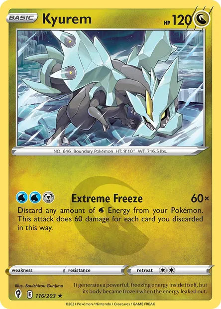 Kyurem, Pokémon card EVS 116 — Evolving Skies set
